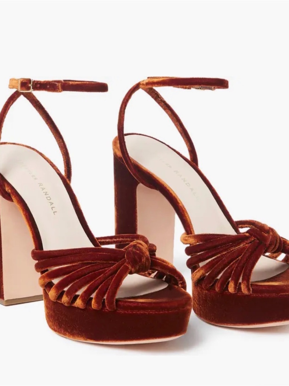 Loeffler Randall Rivka Velvet Platform Heel Siena